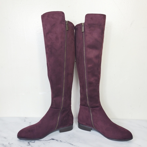 Michael Kors Suede Purple Boots - Picture 4 of 7